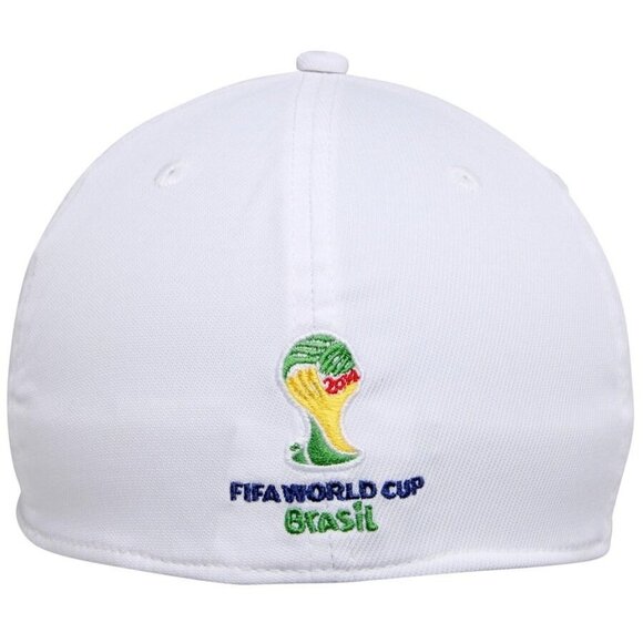 adidas 2014 FIFA World Cup Structured Flex Hat - White New S/M - Picture 2 of 7